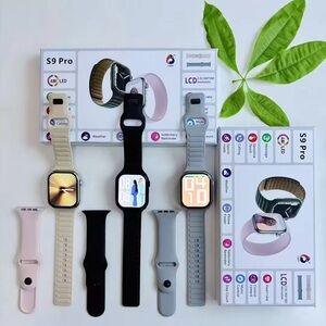 S9 Pro Smartwatch - Black, Full Feature Fitness & Call.
